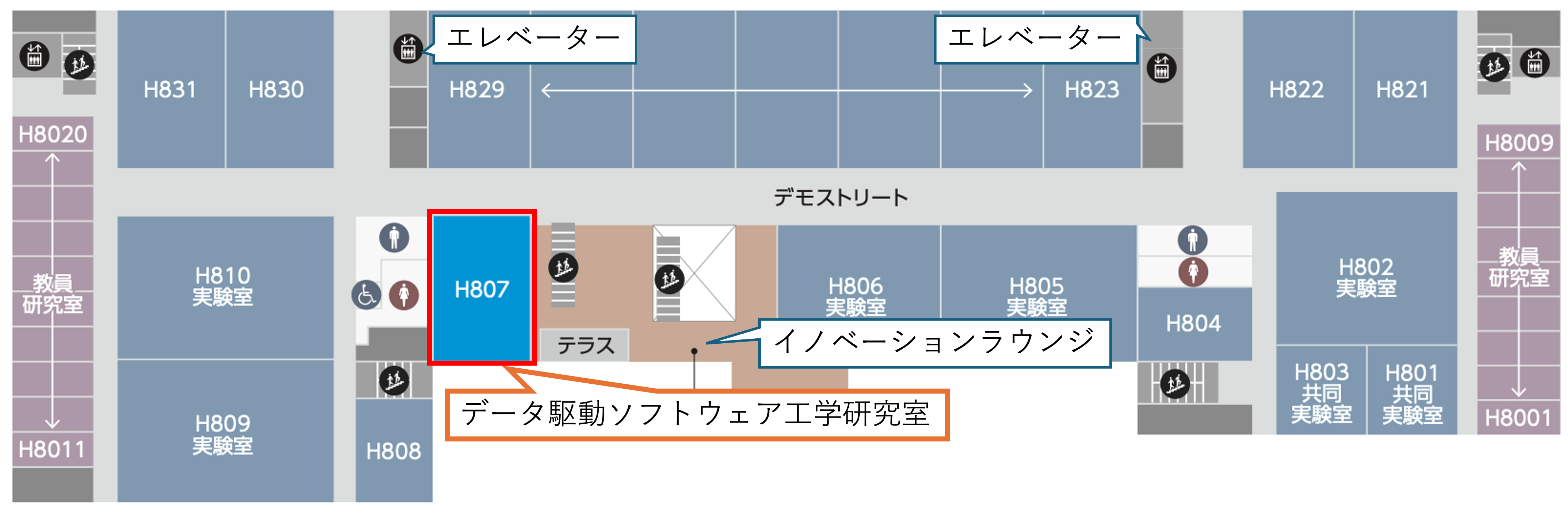 研究室へのアクセスマップ
