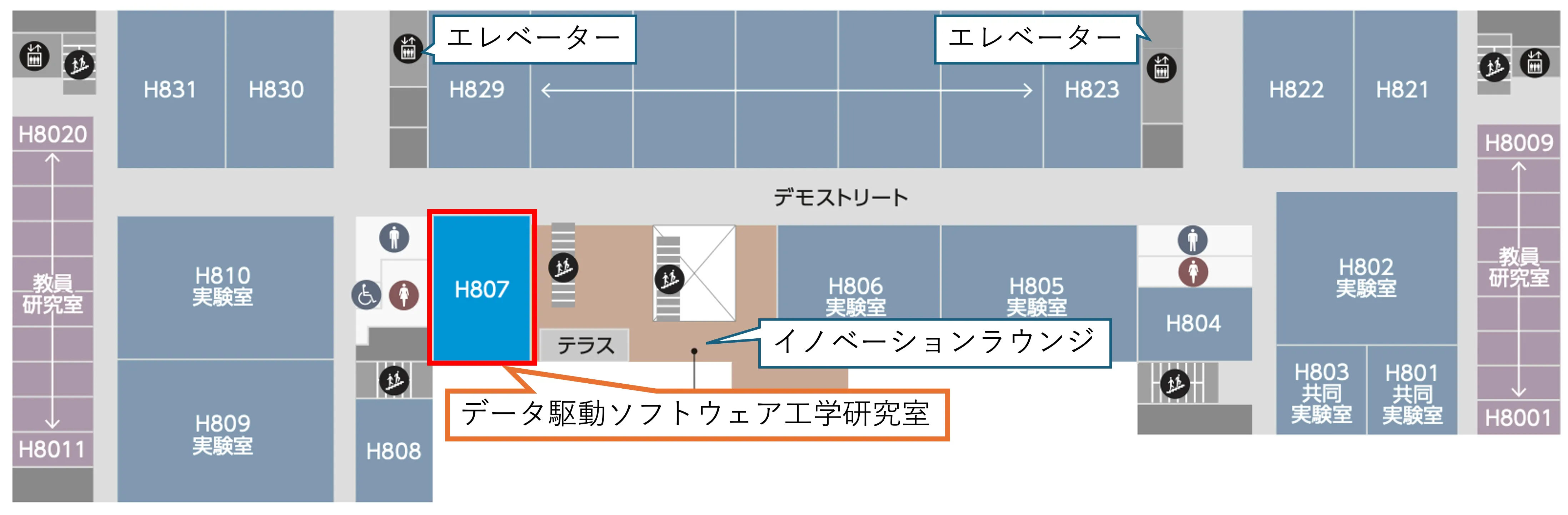 研究室へのアクセスマップ